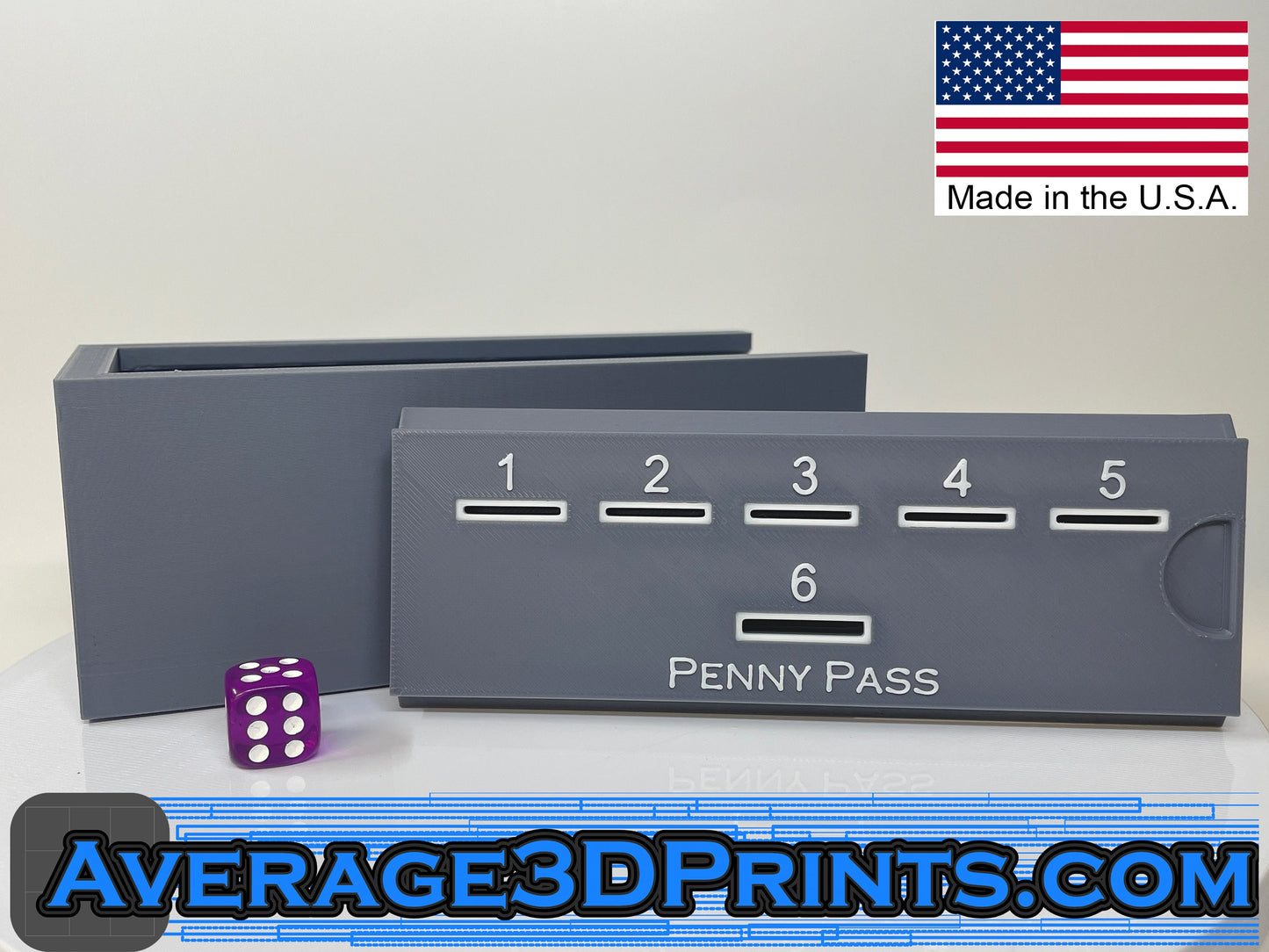 Penny Pass Game - Tabletop Dice & Penny Game, Family Fun and Bar Game