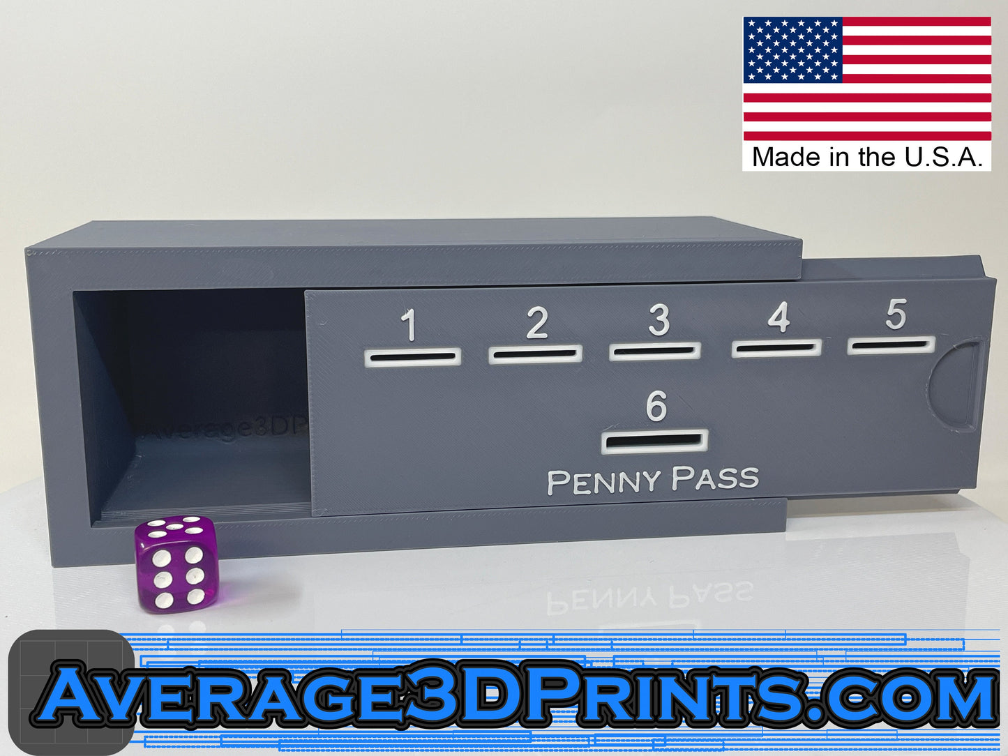 Penny Pass Game - Tabletop Dice & Penny Game, Family Fun and Bar Game